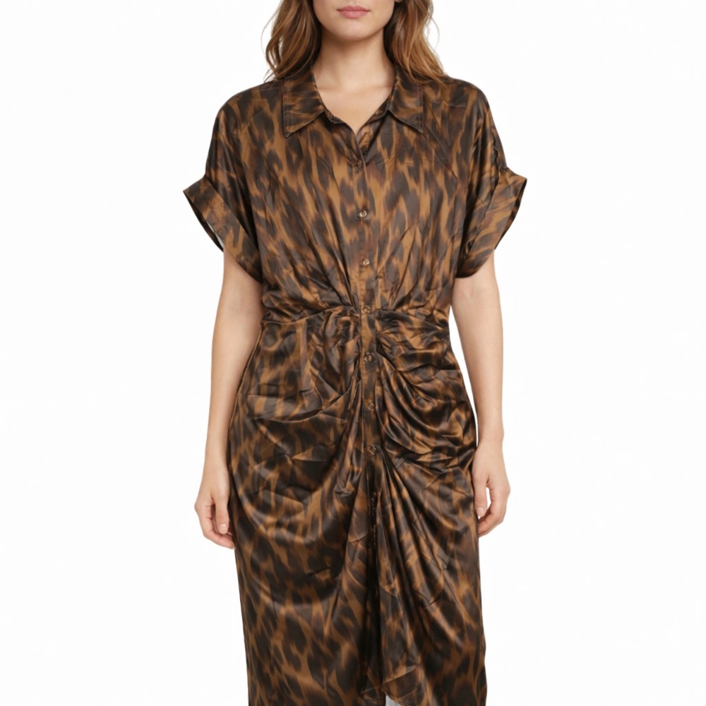 Betsey Johnson Animal Print Dress Lg
